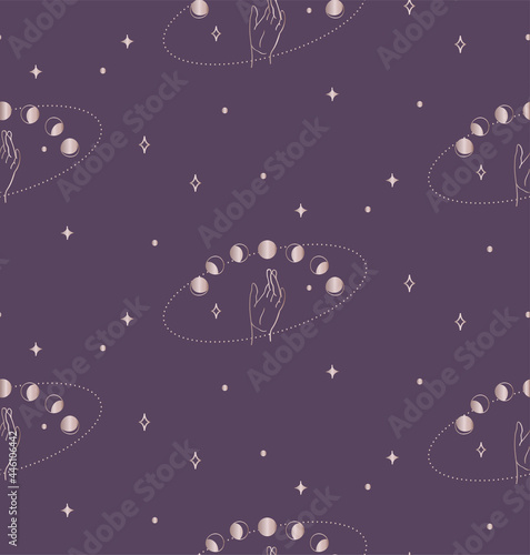 Vector Seamless Backround and Pattern with wrists
