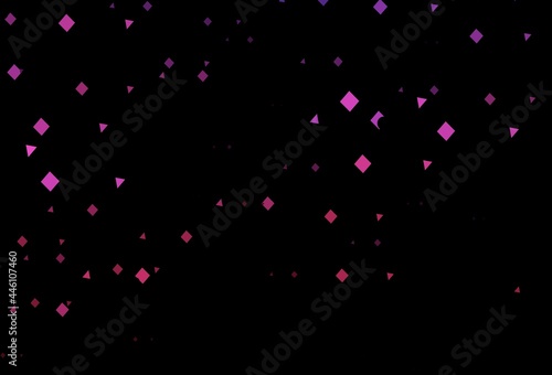 Dark pink vector layout with circles, lines, rectangles.