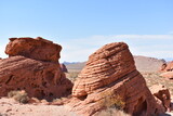 red rocks on the desert