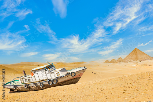 Ship in desert