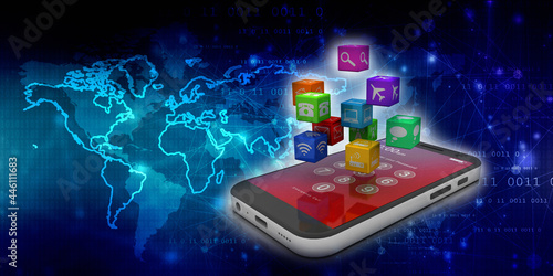 Wallpaper Mural 3d rendering Transmitter mobile WiFi
 Torontodigital.ca