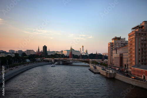 View of the Moscow River from the Patriarshy Bridge © igor