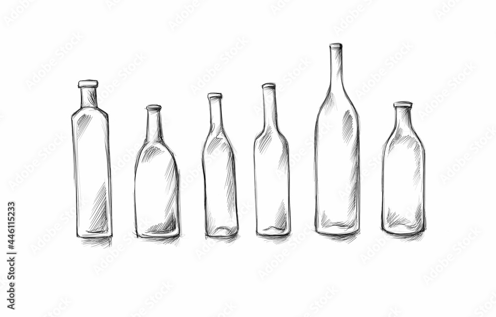 Verschiedene Glasflaschen Verschiedene Glasflaschen