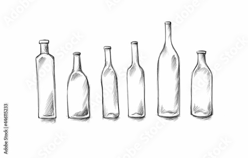 Verschiedene Glasflaschen