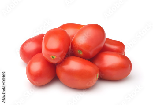 Pile of fresh ripe baby plum tomatoes