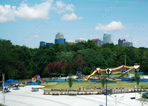 Playground at John Chavis Memorial Park near downtown Raleigh North Carolina