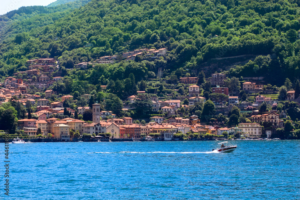 Como Lake Trip Italy, boat and coast
