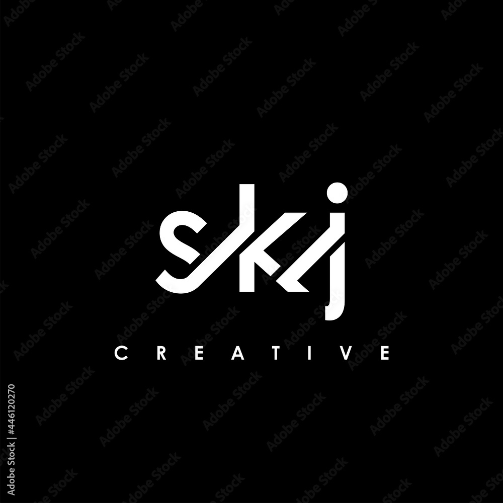 SKJ Letter Initial Logo Design Template Vector Illustration SKJ Letter Initial Logo Design Template Vector Illustration