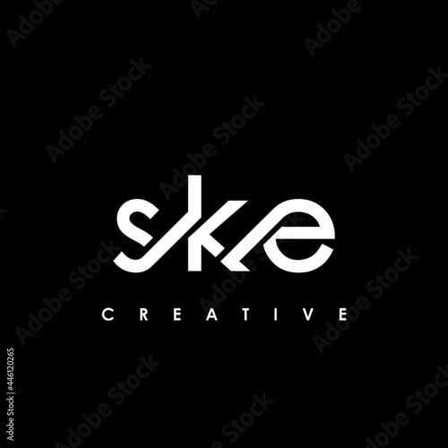 SKE Letter Initial Logo Design Template Vector Illustration