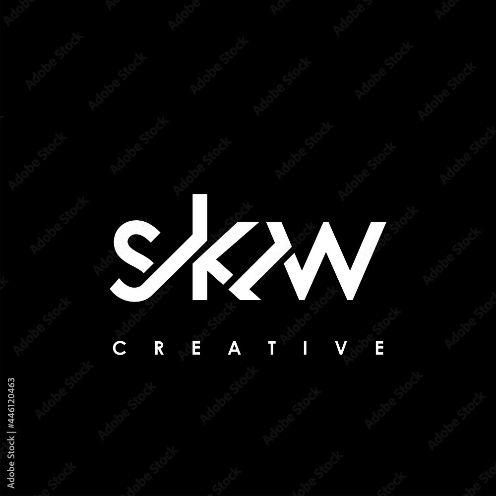 SKW Letter Initial Logo Design Template Vector Illustration