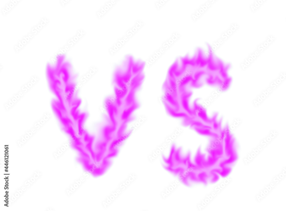 Fototapeta premium VS purple flame