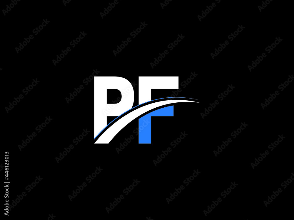 Letter PF Logo Image, pf Letter Logo Design For Business Stock Vector ...