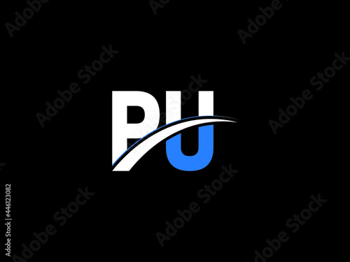 Letter PU Logo Image, pu Letter Logo Design For Business