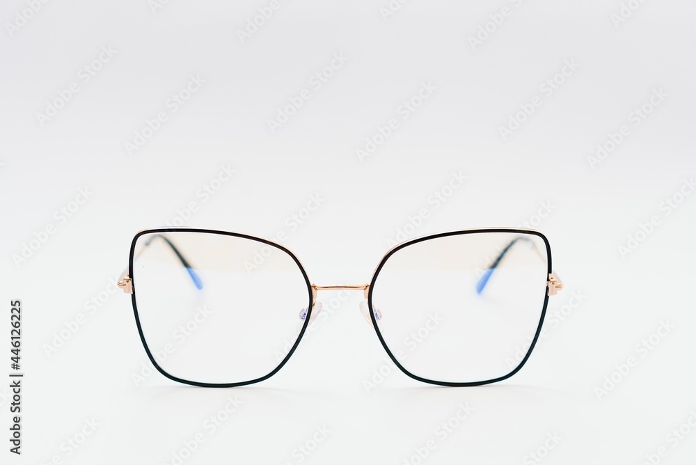 Fashion glasses style framed isolated on white background Fashion glasses style framed isolated on white background