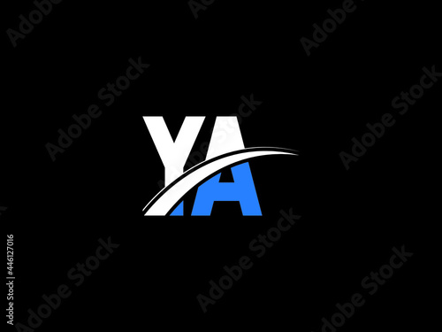 Letter YA Logo Image, ya Letter Logo Design For Business