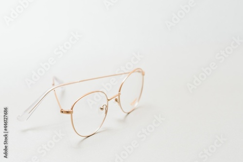 vintage glasses isolated on a white background