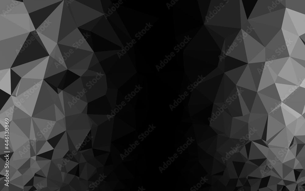Dark Silver, Gray vector polygon abstract layout. Dark Silver, Gray vector polygon abstract layout.