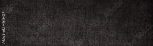nice panorama black abstract background. Black and white fabric texture background