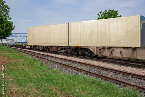 Transport of goods by rail , container delivery
