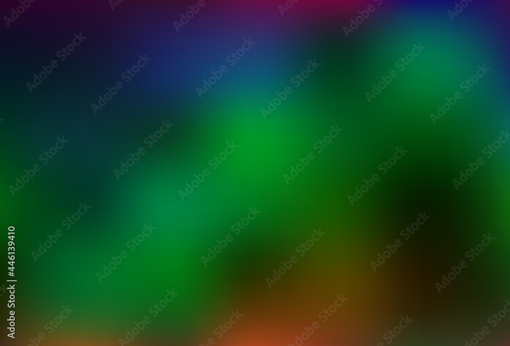 Obraz premium Dark Multicolor, Rainbow vector glossy abstract background.
