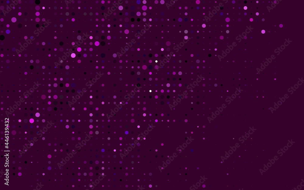 Dark Pink, Blue vector texture with disks.