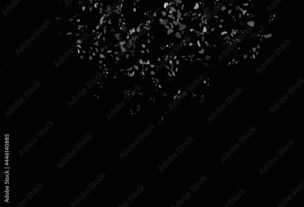 Light Black vector backdrop with abstract shapes.