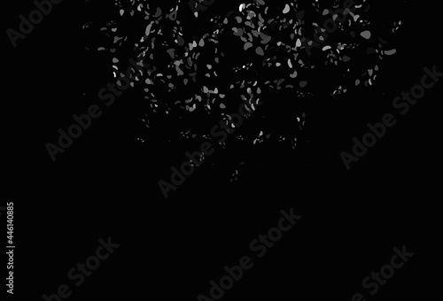 Light Black vector backdrop with abstract shapes.