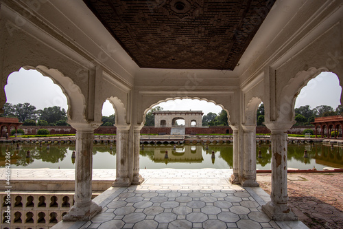 Lahore, Punjab, Pakistan. September 11, 2016. Garden of Mughal Emperors.
