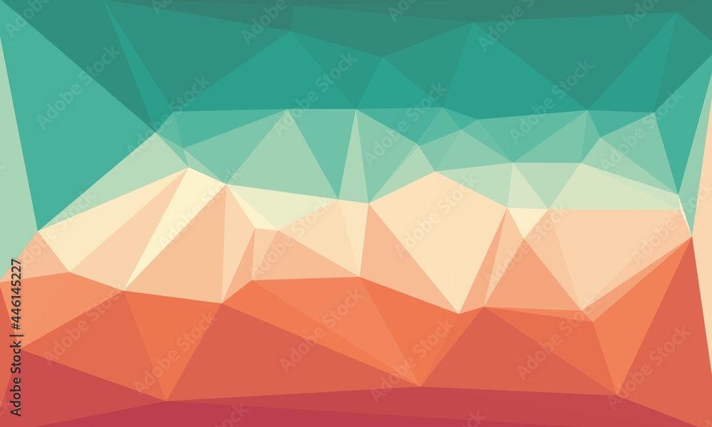Fototapeta premium vibrant abstract colorful polygonal background