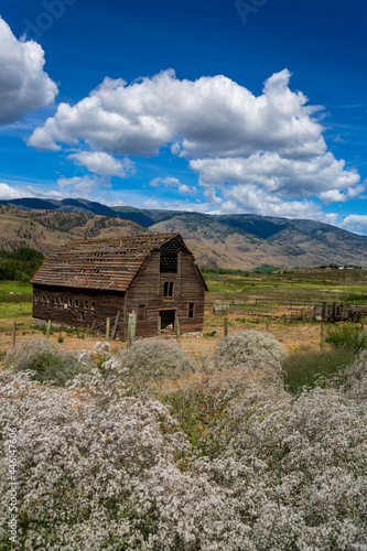 Fototapeta Naklejka Na Ścianę i Meble -  Haynes Ranch Farmhouse Osoyoos Okanagan Valley
