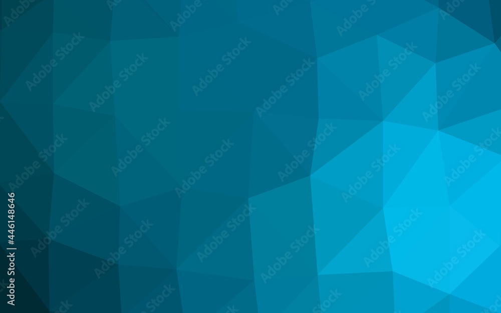 Light BLUE vector shining triangular background. Light BLUE vector shining triangular background.