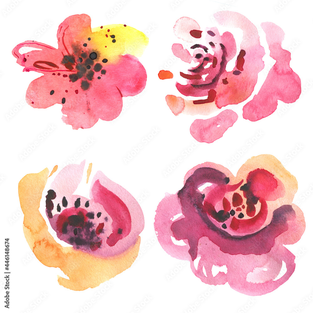 Watercolor flower illustration Watercolor flower illustration