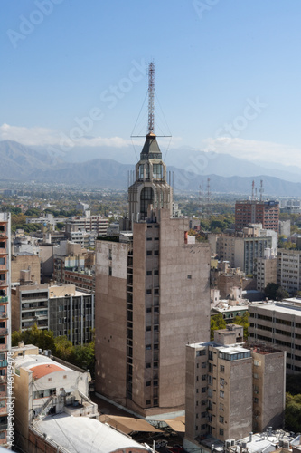 Gomez building aerial view of Mendoza, Argentina