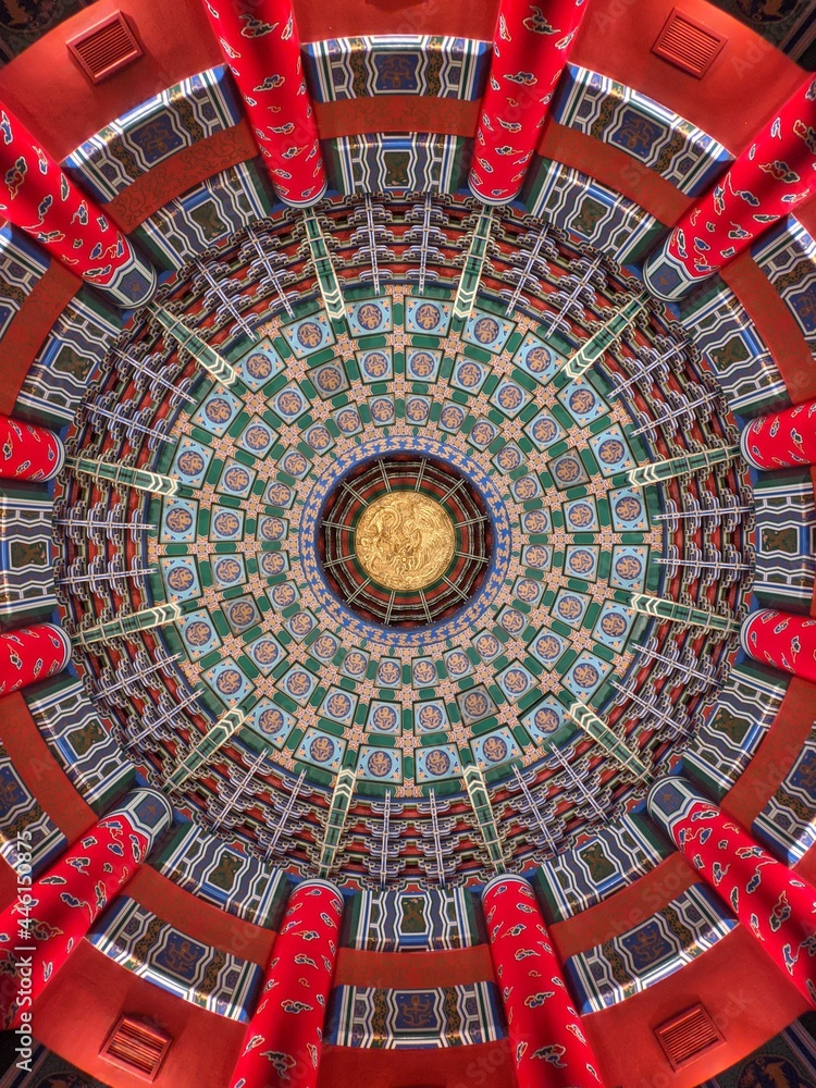 chinese temple ceiling