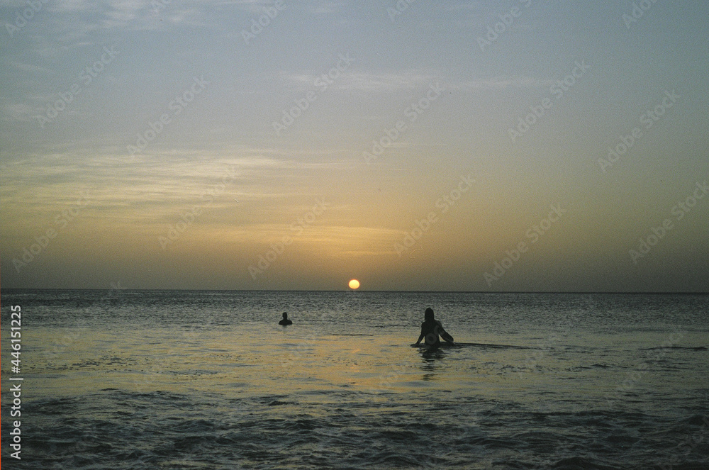 Fototapeta premium Nicaragua Surfers 35mm