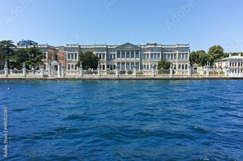 Panorama from Bosporus to city of Istanbul, Turkey