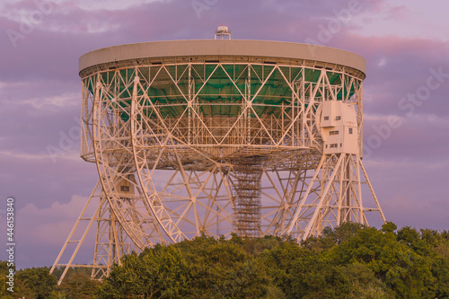 Jodrell Bank Radar Observatory Experimental Station Lovell Telescope Sunset Public Land photo