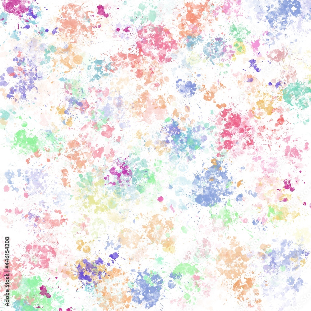 watercolor spots on white background