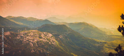 Mountains landscape in Lovcen national park, Montenegro. Beautiful balkan nature © Olena Zn