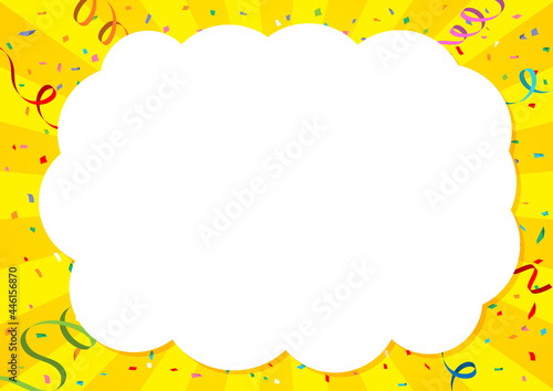 紙吹雪の舞う背景素材