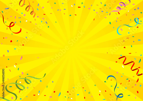 紙吹雪の舞う背景素材