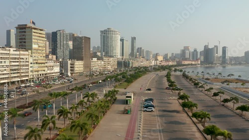 Traveling front, downtown  city of Luanda, Angola, Africa today 2