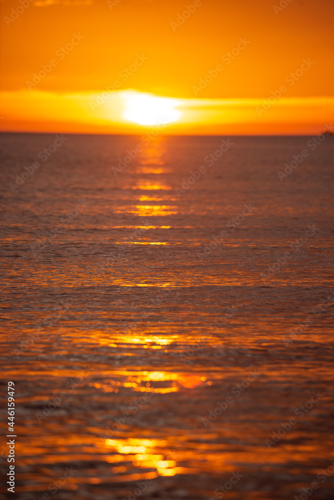 Fototapeta premium 夕日とビーチ