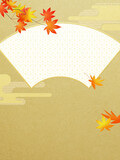 This is a very beautiful traditional golden background that represents the autumn of the Orient