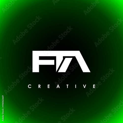 FTA Letter Initial Logo Design Template Vector Illustration photo