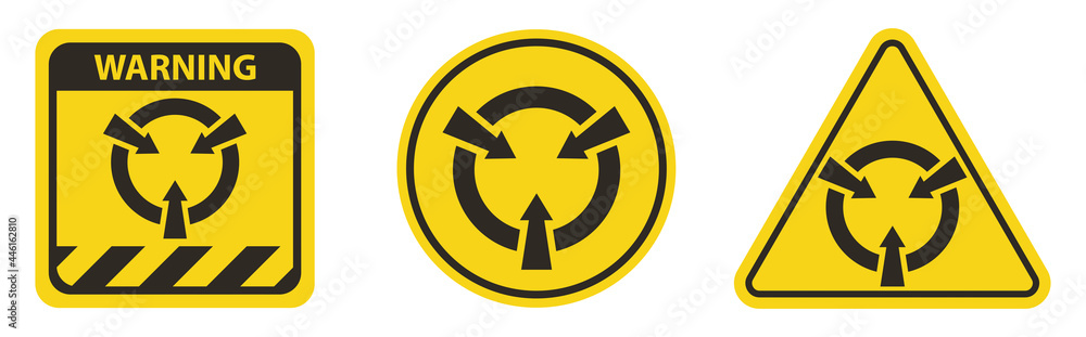 Electrostatic Sensitive Device Symbol Sign Electrostatic Sensitive Device Symbol Sign