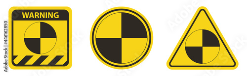 Center Of Gravity Symbol Sign On White Background