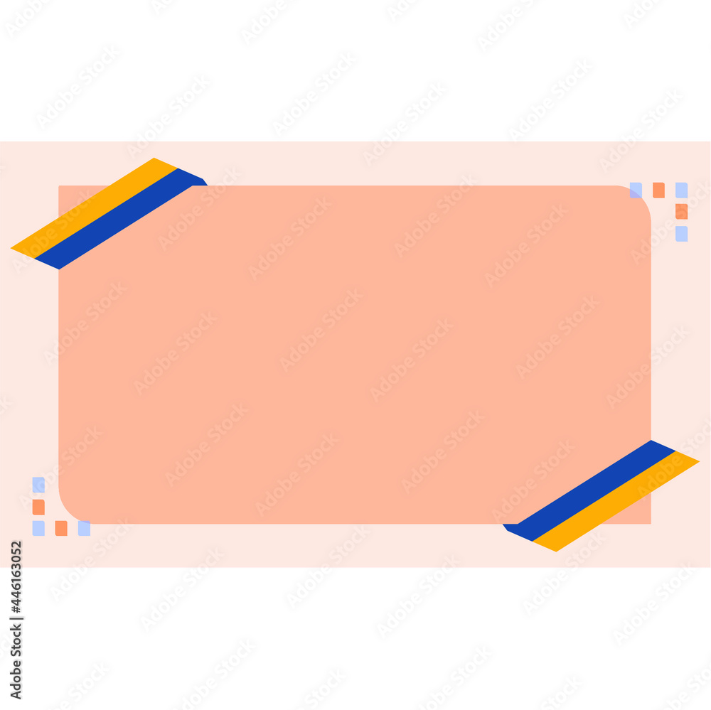 Obraz premium draw a box between several small and slanted squares