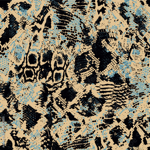Abstract snake skin print pattern