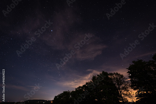clouds over the city lights